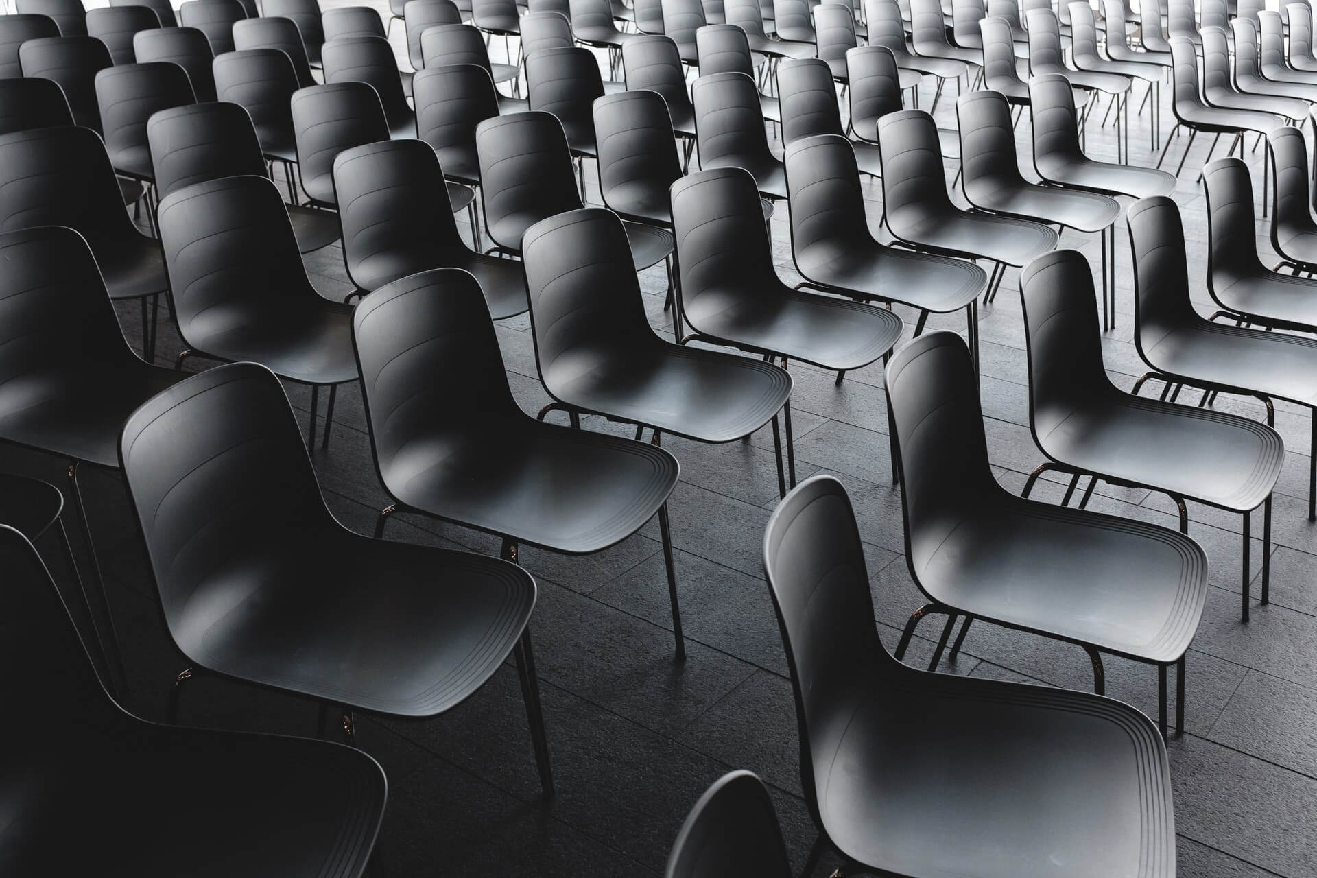 empty chairs in conference room